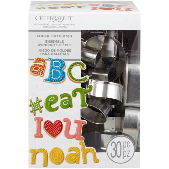 For The Alphabet Cookie Cutter Set By Celebrate It At Michaels Alphabet Cookie Cutter Set By Celebrate It